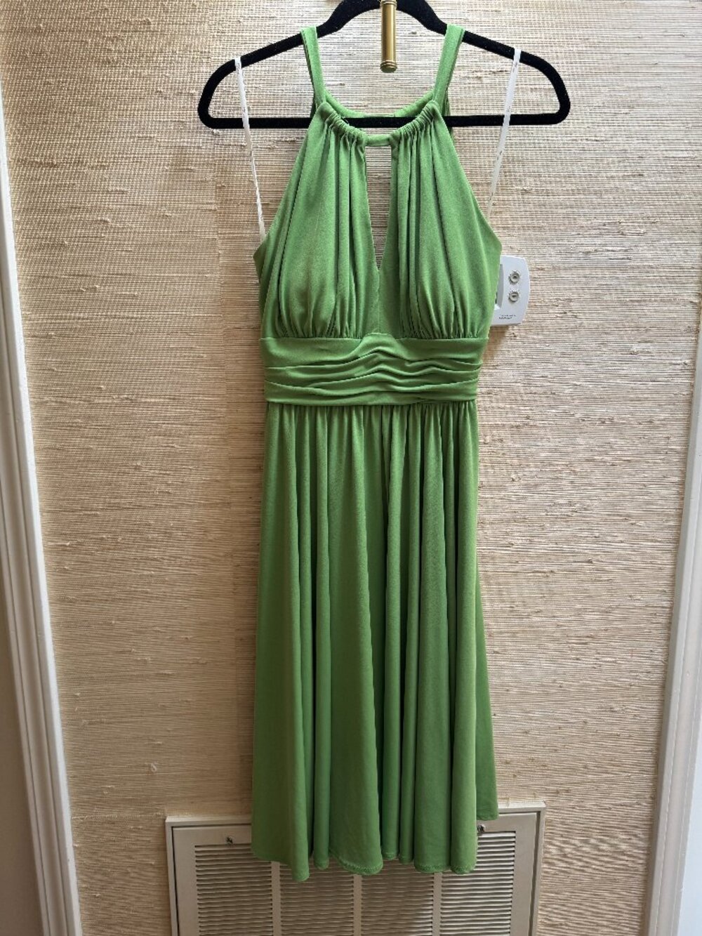 Suzi Chin  - Green Halter Dress Size 10
